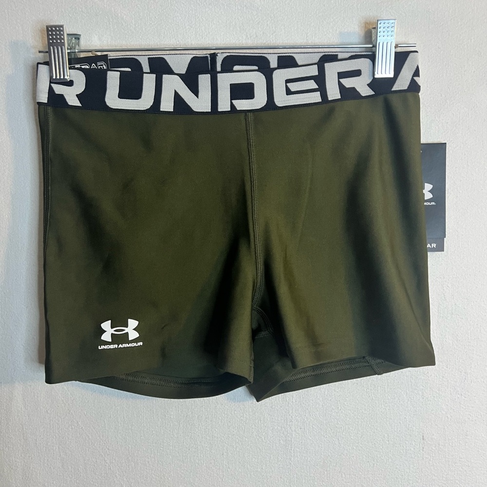 Under Armour Women's Dark Green Athletic Shorts